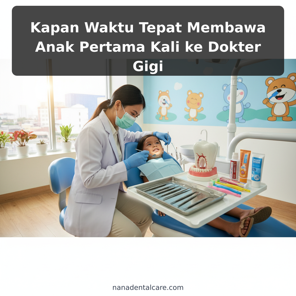 Kapan Waktu Tepat Membawa Anak Pertama Kali ke Dokter Gigi