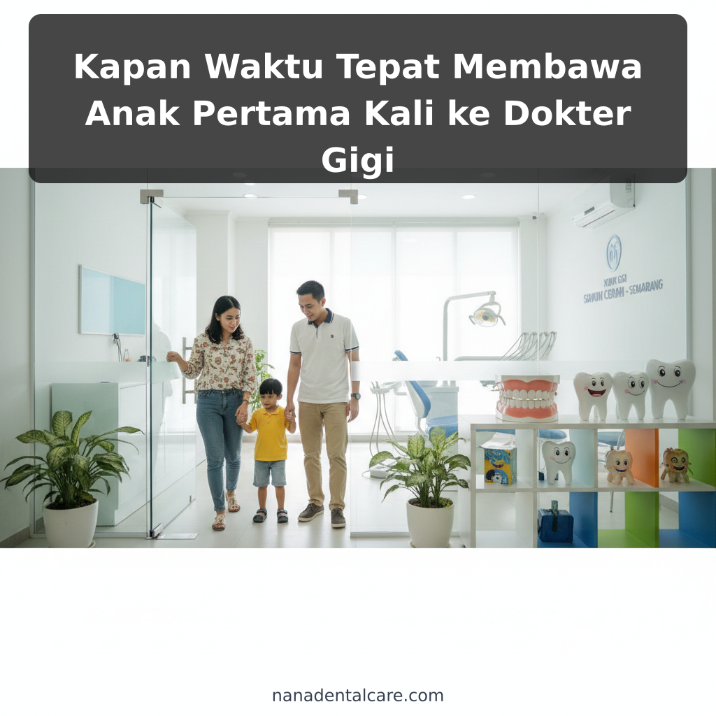 Kapan Waktu Tepat Membawa Anak Pertama Kali ke Dokter Gigi - ilustrasi