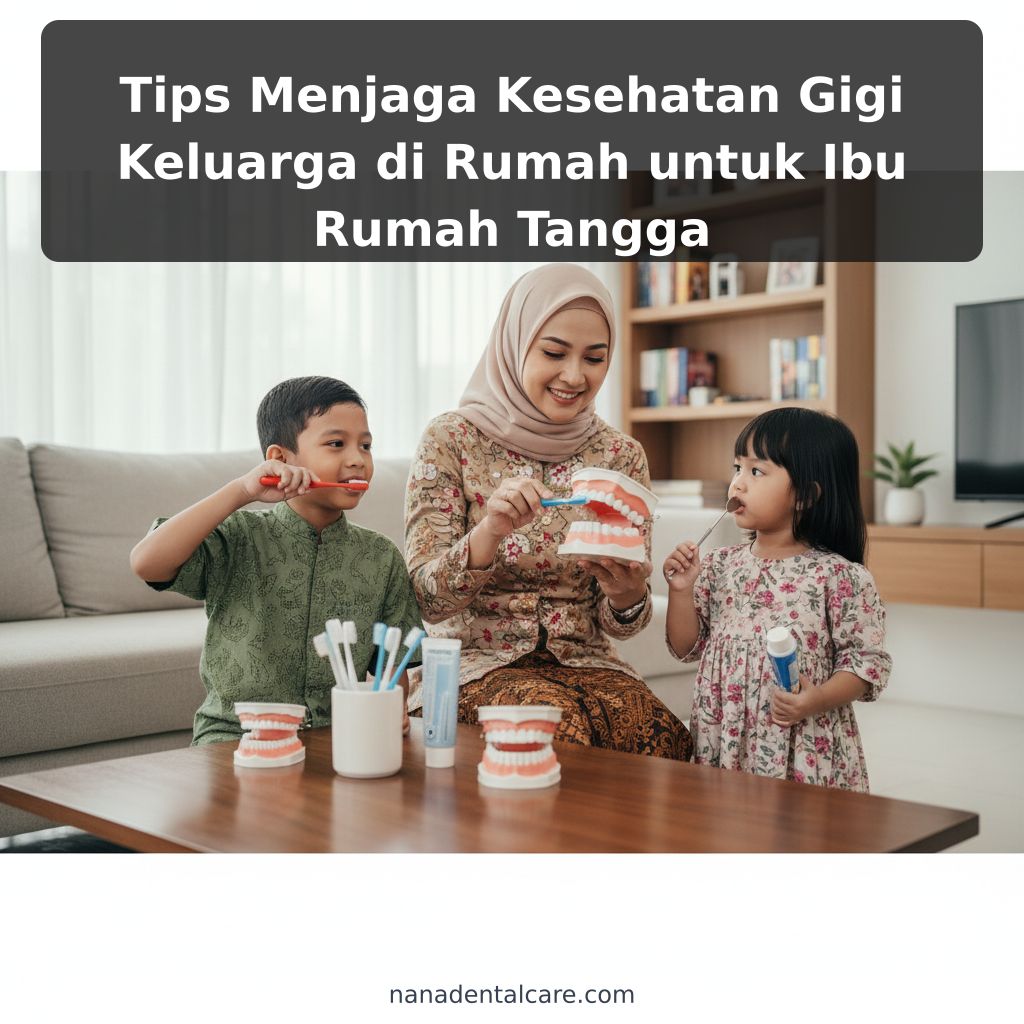 Tips Menjaga Kesehatan Gigi Keluarga di Rumah untuk Ibu Rumah Tangga - ilustrasi