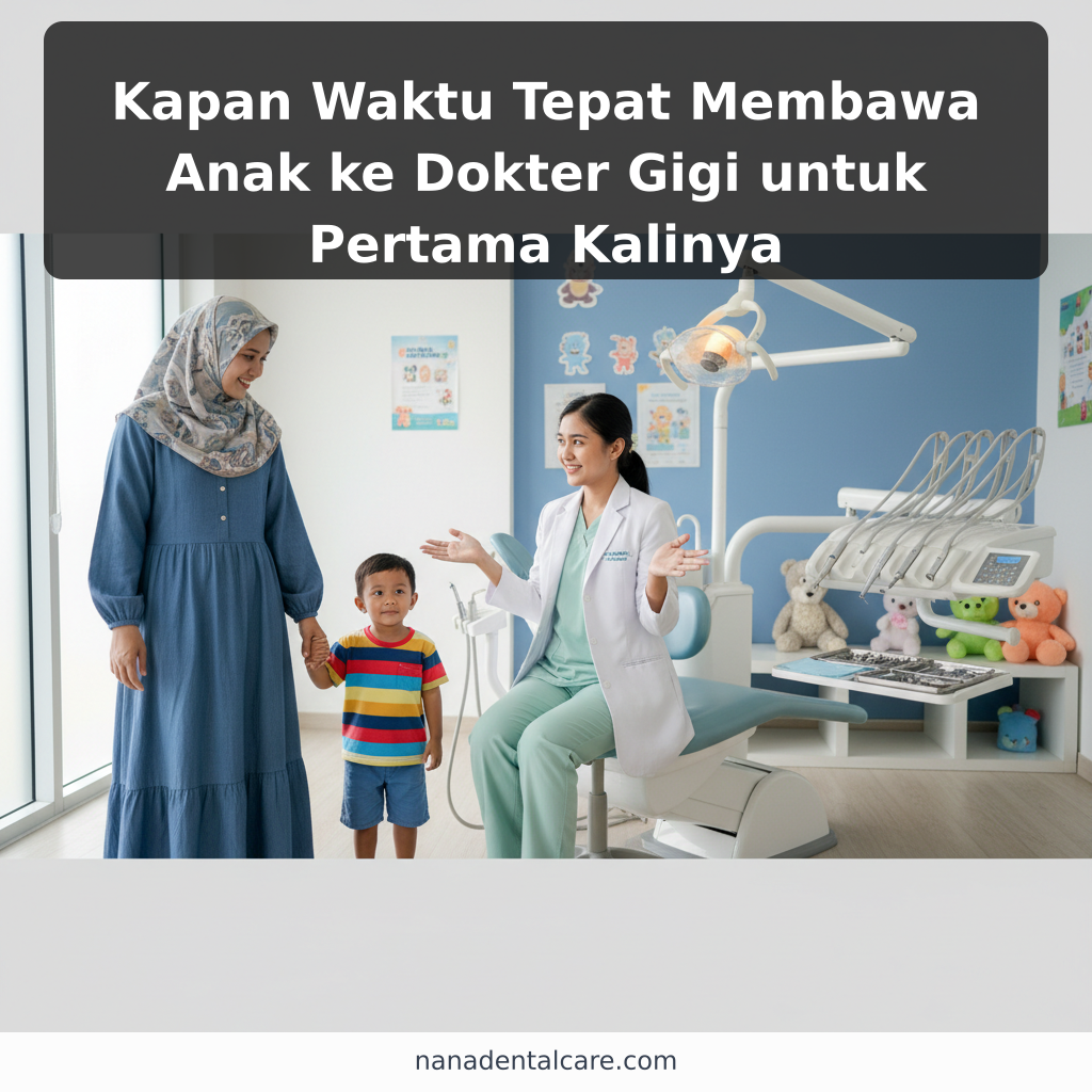 Kapan Waktu Tepat Membawa Anak ke Dokter Gigi untuk Pertama Kalinya - ilustrasi