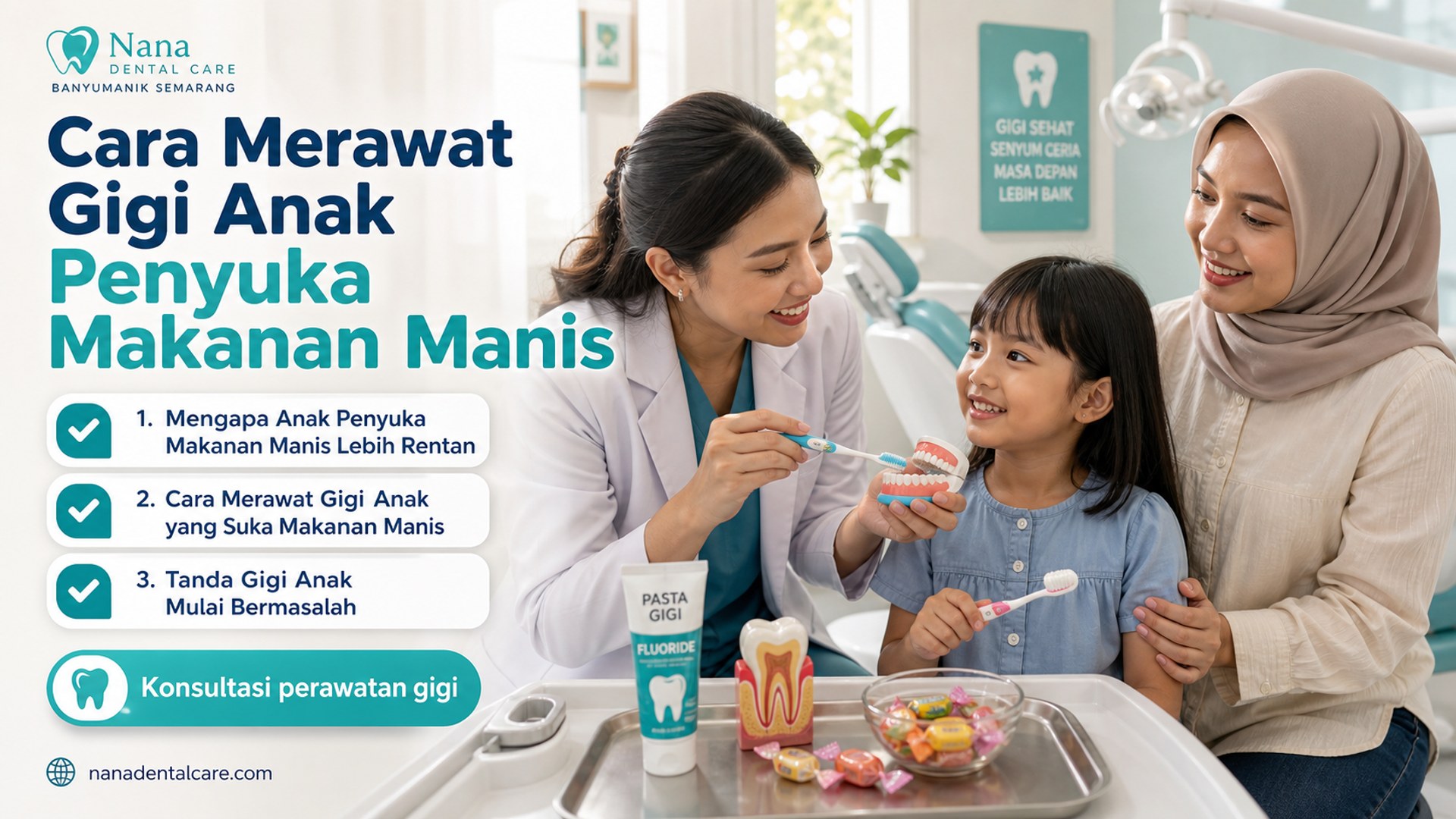 kesehatan gigi anak - Cara Merawat Gigi Anak Penyuka Makanan Manis